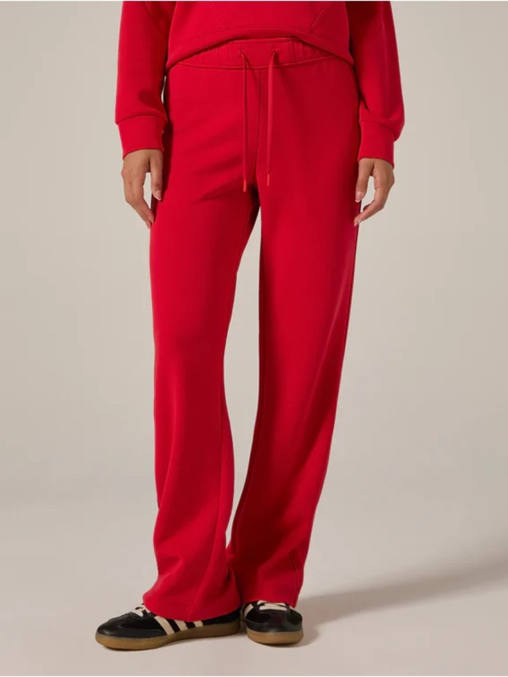 NWT 7 Diamonds Womens XL REV Straight Leg Pants Ruby Red Athleisure Drawstring